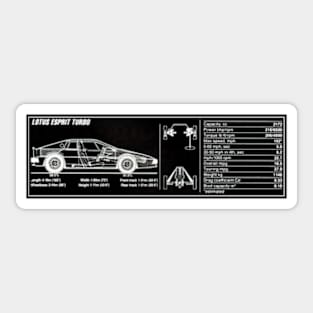 Lotus Esprit Turbo Sticker